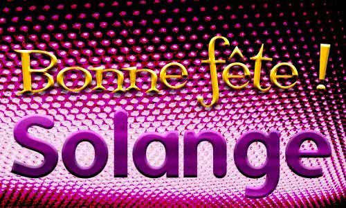 Aperçu de la carte : Bonne fête Solange
