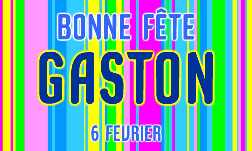 Aperçu de la carte : Bonne fête Gaston