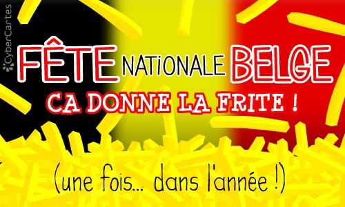 Aperçu de la carte : C'est la fête nationale belge !