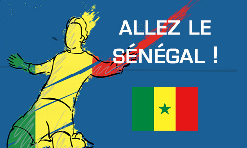 Aperçu de la carte : Allez le Sénégal !