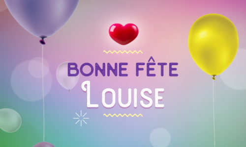 Aperçu de la carte : 15 mars, c'est la fête de Louise !