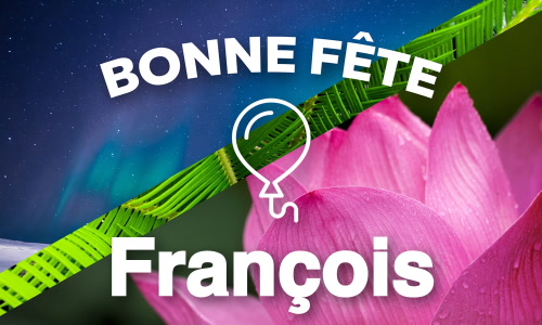Première carte bonne fête François - 4 octobre