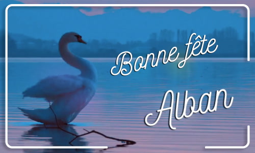 Aperçu de la carte : Bonne fête Alban !