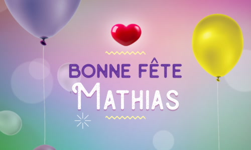 Aperçu de la carte : Pour la fête de Mathias