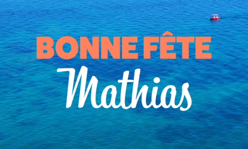 Aperçu de la carte : C'est la journée de Mathias