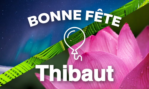 Aperçu de la carte : Bonne fête Thibaut, 22 juillet