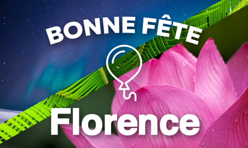 Aperçu de la carte : Bonne fête Florence !