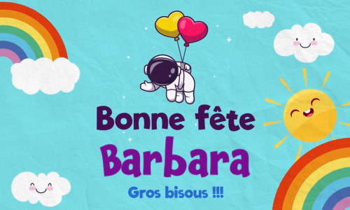 Aperçu de la carte : Célébration spéciale pour Barbara !