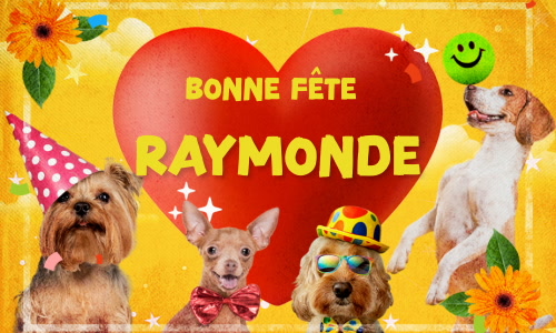Aperçu de la carte : Joyeuse fête Raymonde, le 7 janvier !