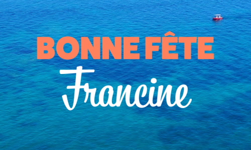 Aperçu de la carte : Fêtez Francine ce 9 mars