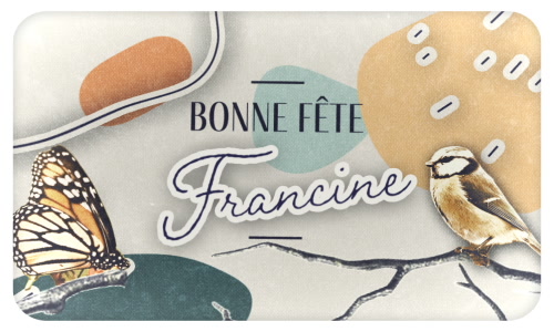 Aperçu de la carte : Francine, bonne fête le 9 mars !