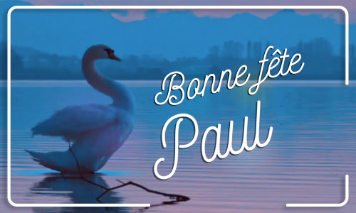 Aperçu de la carte : Joyeuse fête Paul, le 25 janvier !