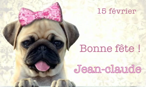 Aperçu de la carte : Jean-claude, bonne fête le 15 février !