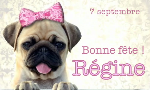 Aperçu de la carte : Surprise pour Régine, 7 septembre !