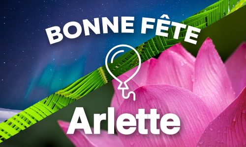 Aperçu de la carte : Célébration spéciale pour Arlette !