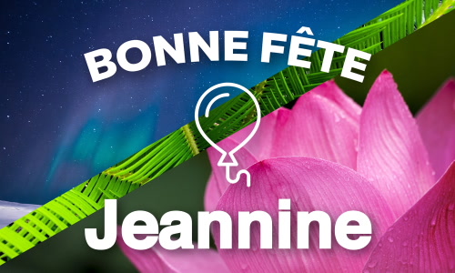 Aperçu de la carte : Célébration spéciale pour Jeannine !