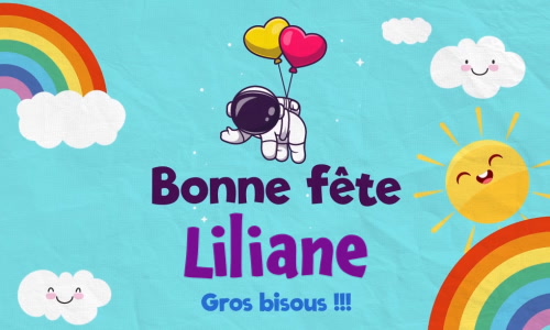 Aperçu de la carte : Bonne fête Liliane !