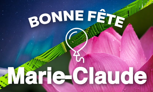 Aperçu de la carte : Joyeuse fête Marie-Claude, le 15 août !