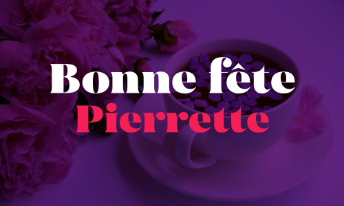 Aperçu de la carte : Célébration spéciale pour Pierrette !