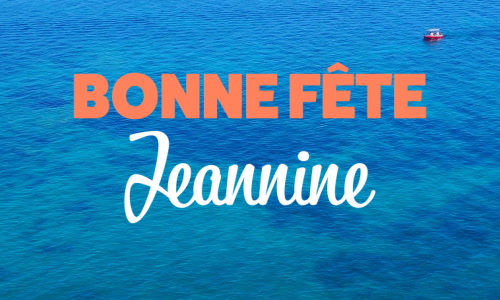 Aperçu de la carte : C'est la Journée de Jeannine !