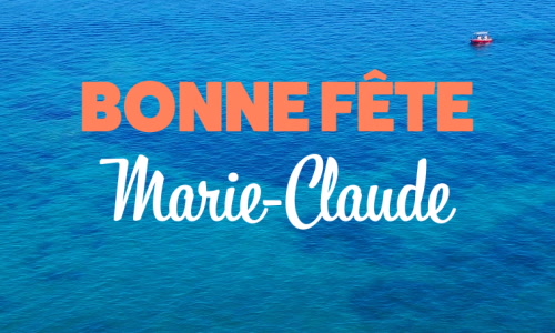 Aperçu de la carte : Célébration spéciale pour Marie-Claude !