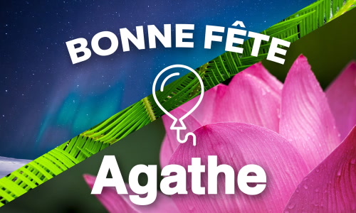 Aperçu de la carte : Célébration spéciale pour Agathe !