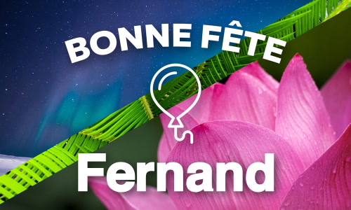 Aperçu de la carte : Joyeuse fête Fernand, le 27 juin !