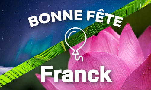 Aperçu de la carte : C'est la Journée de Franck !
