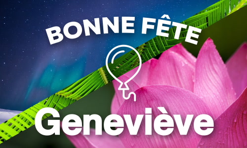 Aperçu de la carte : Bonne fête Geneviève !