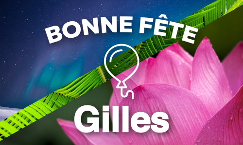 Aperçu de la carte : C'est la Journée de Gilles !