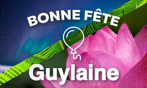 Aperçu de la carte : Joyeuse fête Guylaine, le 9 octobre !