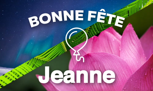 Aperçu de la carte : Célébration spéciale pour Jeanne !