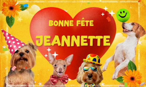 Aperçu de la carte : Célébration spéciale pour Jeannette !