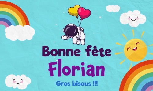 Aperçu de la carte : Célébration spéciale pour Florian !