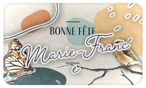 Aperçu de la carte : Bonne fête Marie-France !
