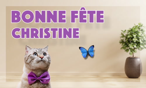 Aperçu de la carte : Célébration spéciale pour Christine !