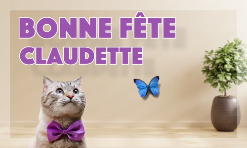 Aperçu de la carte : C'est la Journée de Claudette !