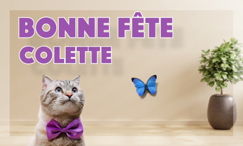 Aperçu de la carte : Célébration spéciale pour Colette !