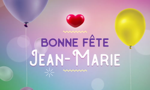 Aperçu de la carte : Célébration spéciale pour Jean-Marie !
