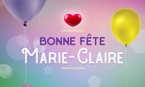 Aperçu de la carte : Joyeuse fête Marie-Claire, le 15 Août !