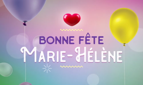 Aperçu de la carte : Célébration spéciale pour Marie-Hélène !