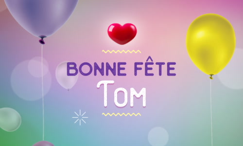 Aperçu de la carte : Célébration spéciale pour Tom !