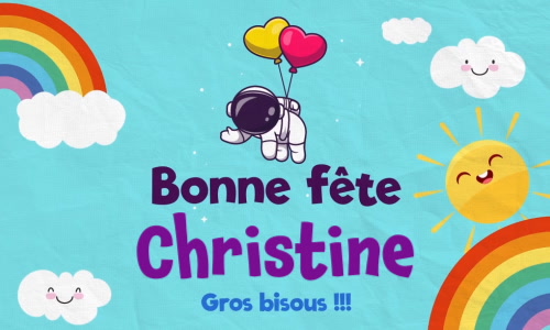 Aperçu de la carte : Célébration spéciale pour Christine !