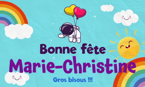 Aperçu de la carte : Célébration spéciale pour Marie-Christine !