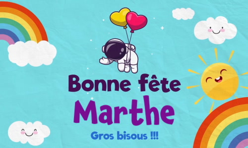 Aperçu de la carte : Célébration spéciale pour Marthe !