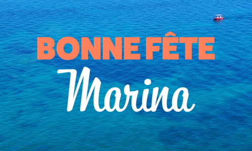 Aperçu de la carte : Marina, bonne fête le 20 Juillet !