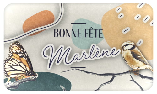 Aperçu de la carte : Joyeuse fête Marlène, le 22 Juillet !