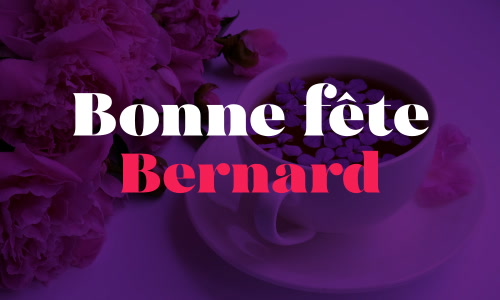 Aperçu de la carte : Célébration spéciale pour Bernard !