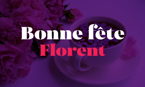 Aperçu de la carte : Joyeuse fête Florent, le 4 Juillet !