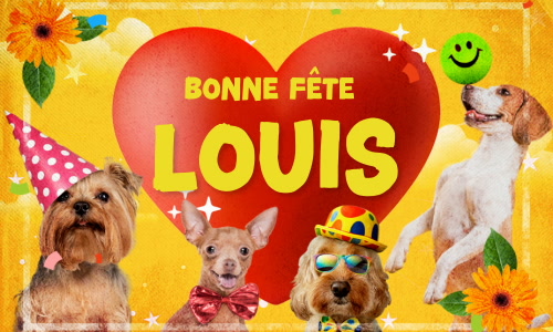 Aperçu de la carte : Joyeuse fête Louis, le 25 Août !